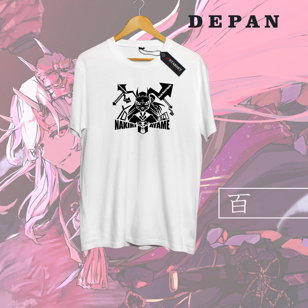 Anime Holive Nakiri Ayame Vtuber camiseta camiseta Otaku camisa