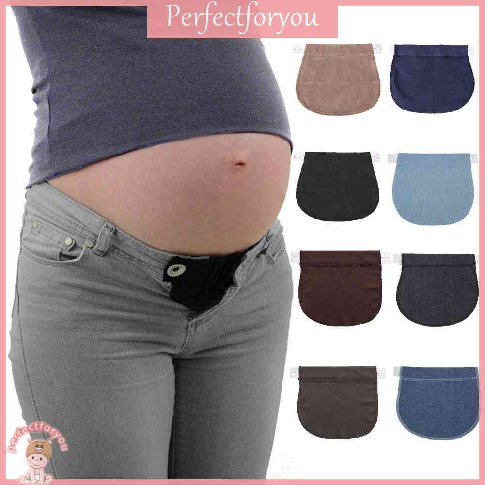 8 piezas de maternidad pantalones extensor elástico pantalón botón extensores ajustable cintura extender para el embarazo mujeres hombres pantalones vaqueros pantalones pantalones pantalones 
