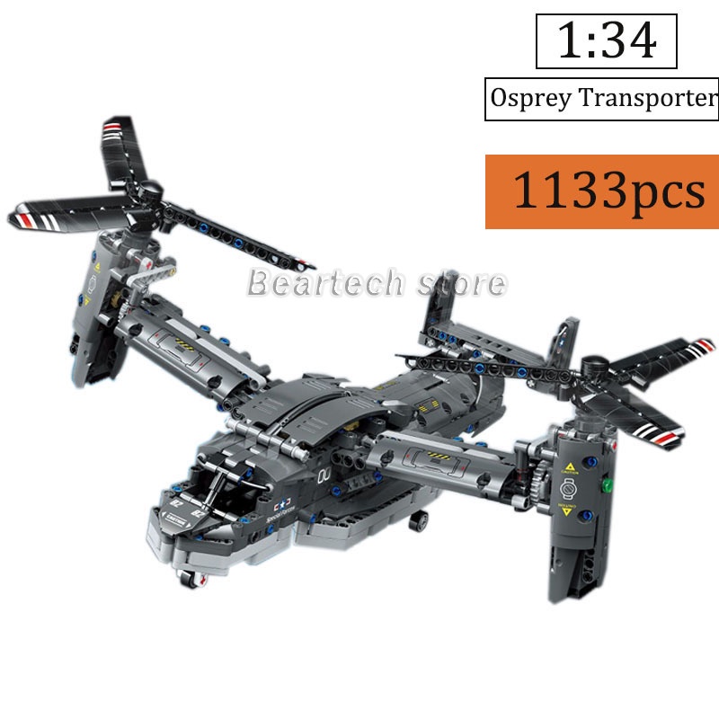 Compatible Con Lego Military Osprey Transporte Aviones Bloques De Construcción Juguete Regalo