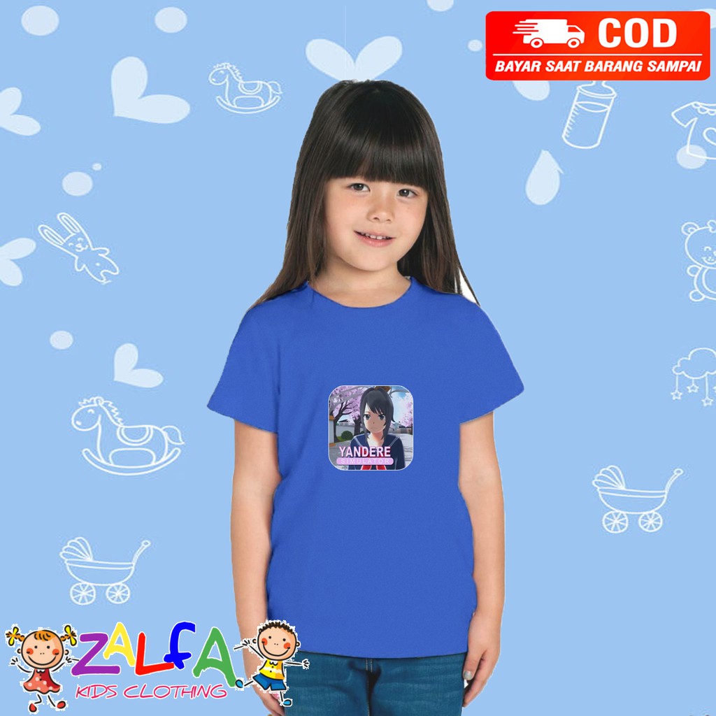 Ropa de los niños ropa YANDERE SAKURA simulador de escuela B1 niños  camiseta | Shopee México