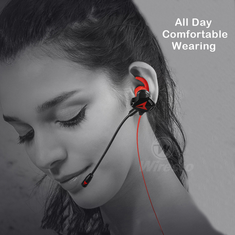 ENTS Gaming Earphone G901 In Ear Headphones Wired Earbuds Sport Noise  Cancelling Stereo Headset with Microphone Dual Driver Super Bass Free Case  | Shopee México