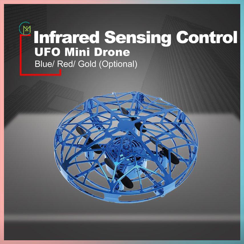 Mini UFO Drone RC Sensor infrarrojo Inducción Avión Quadcopter Juguetes voladores 