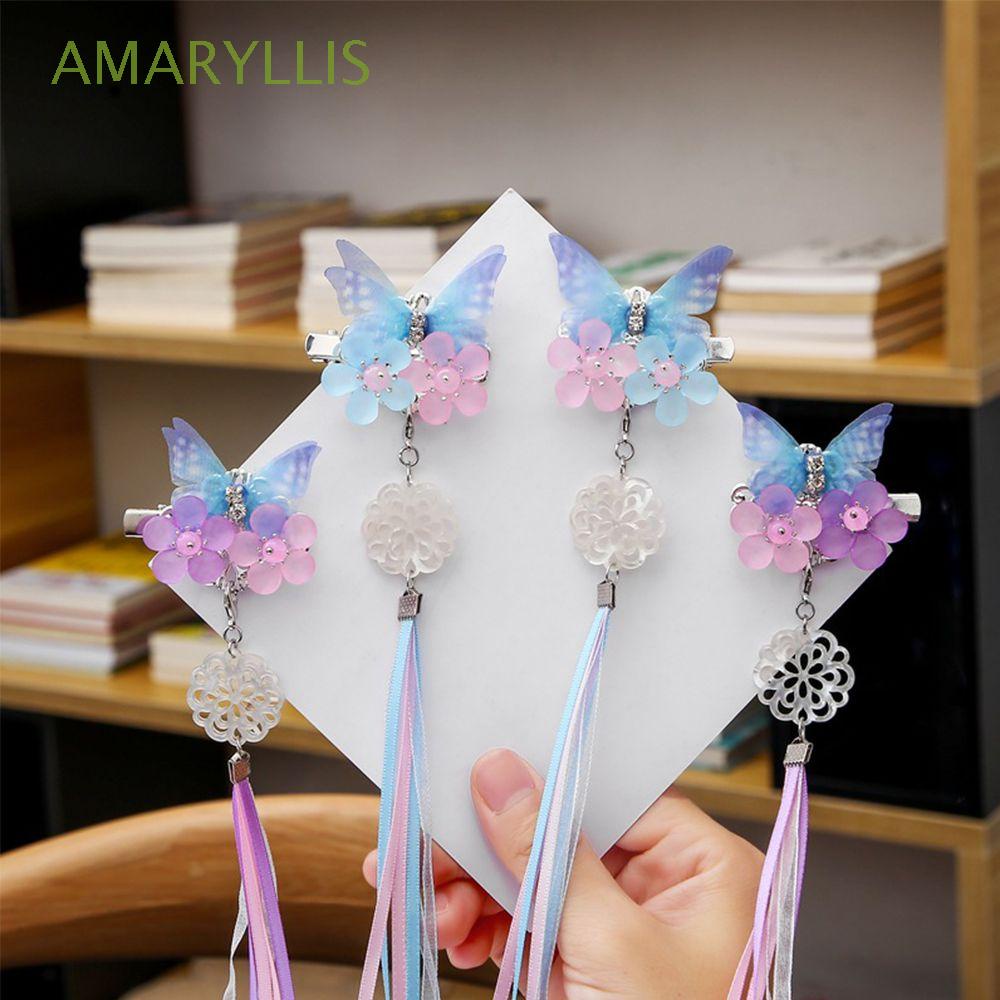 AMARYLLIS Mariposa Horquilla Antiguos Adornos De Hadas Adultos Niños Niñas  Hanfu Tocado | Shopee México