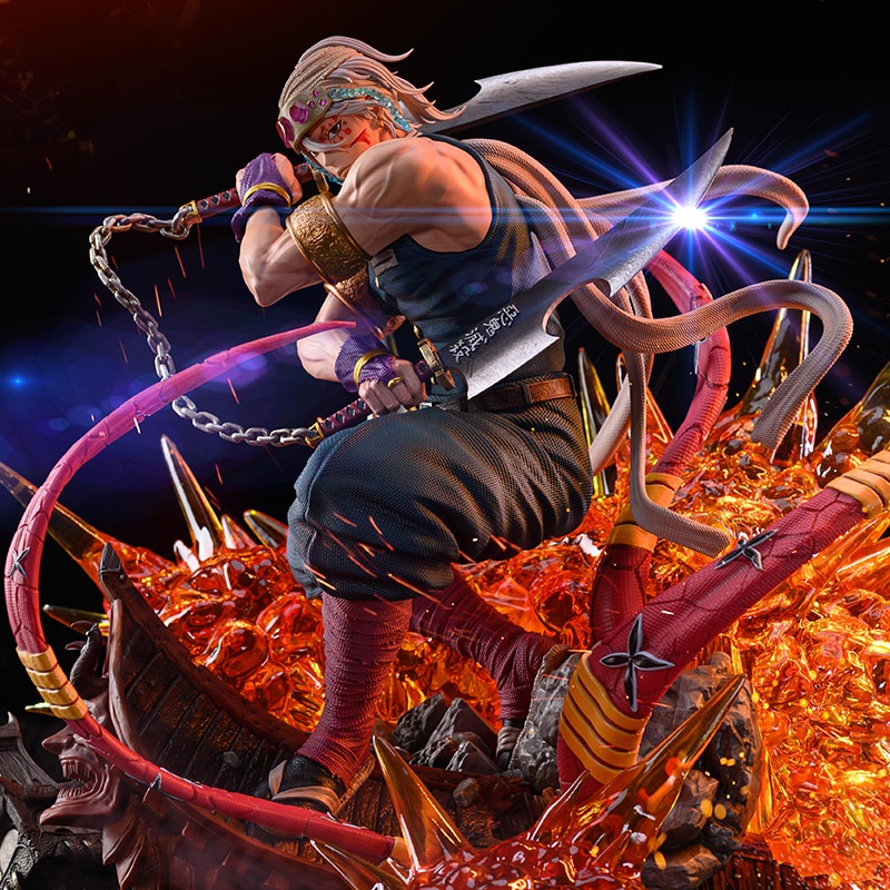 Figura De Estatua Limitada De Resina Demon Slayer Uzui Tengen GK