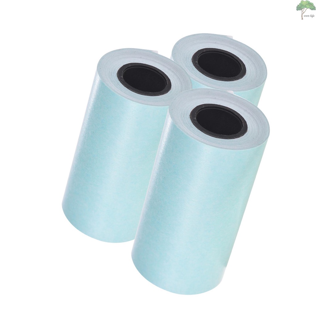 bobotron 3 rollos de papel adhesivo para impresión fotográfica para impresora de bolsillo Paperang P1 P2 