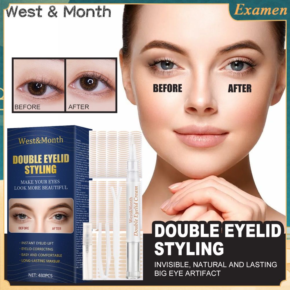 West month invisible mesh lace double eyelid stickers will stick to