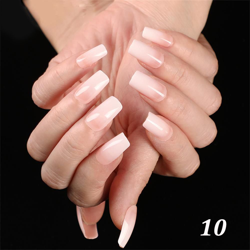Lightning 24pcs Box Nail Art French Fake Nail Artificial Fingernails Ballerina Nail False Nails Extension Manicure Full Cover Acrylic Nail Tips Shopee Mexico