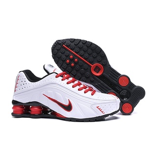 red and white nike shox