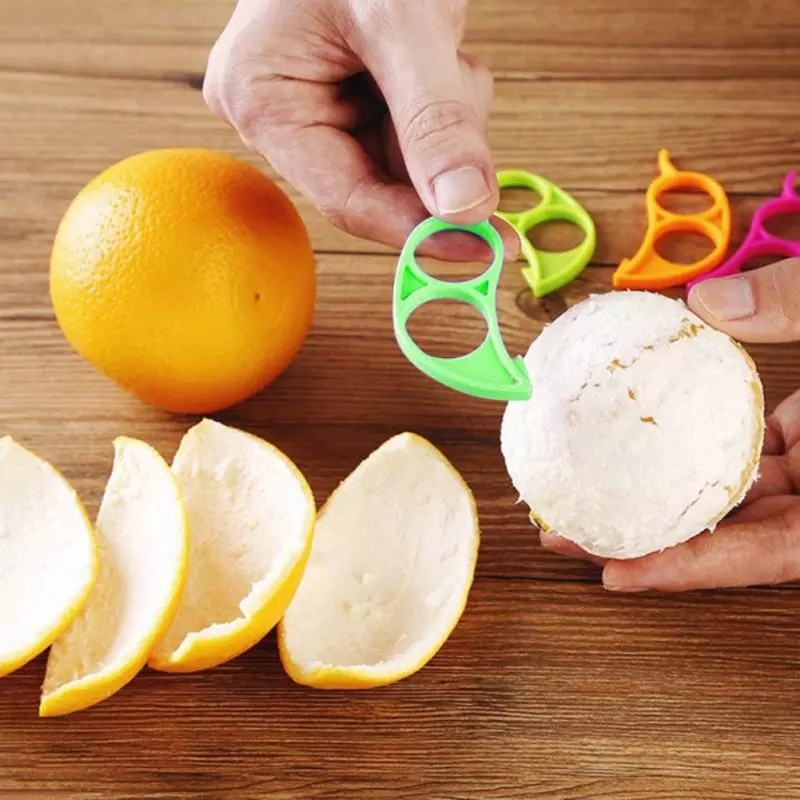limón y cítricos peladores creativas MenYiYDS cuatro tipos de Orangenschälern Fruchtschälern 