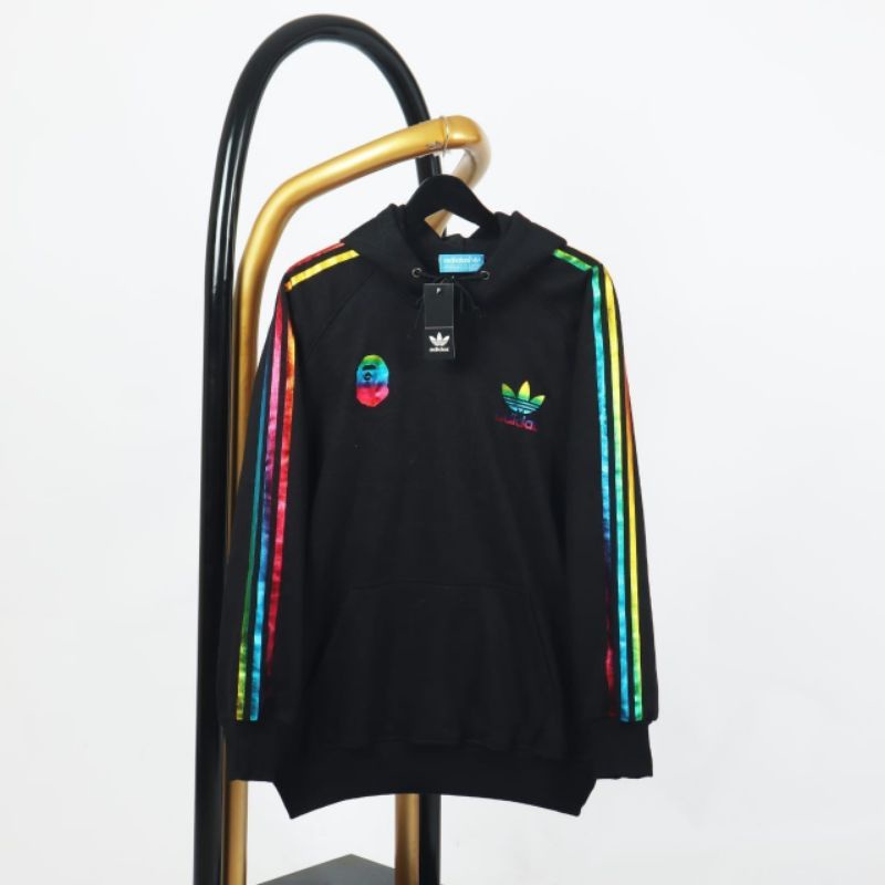 Adidas x bape rainbow con capucha | Shopee México