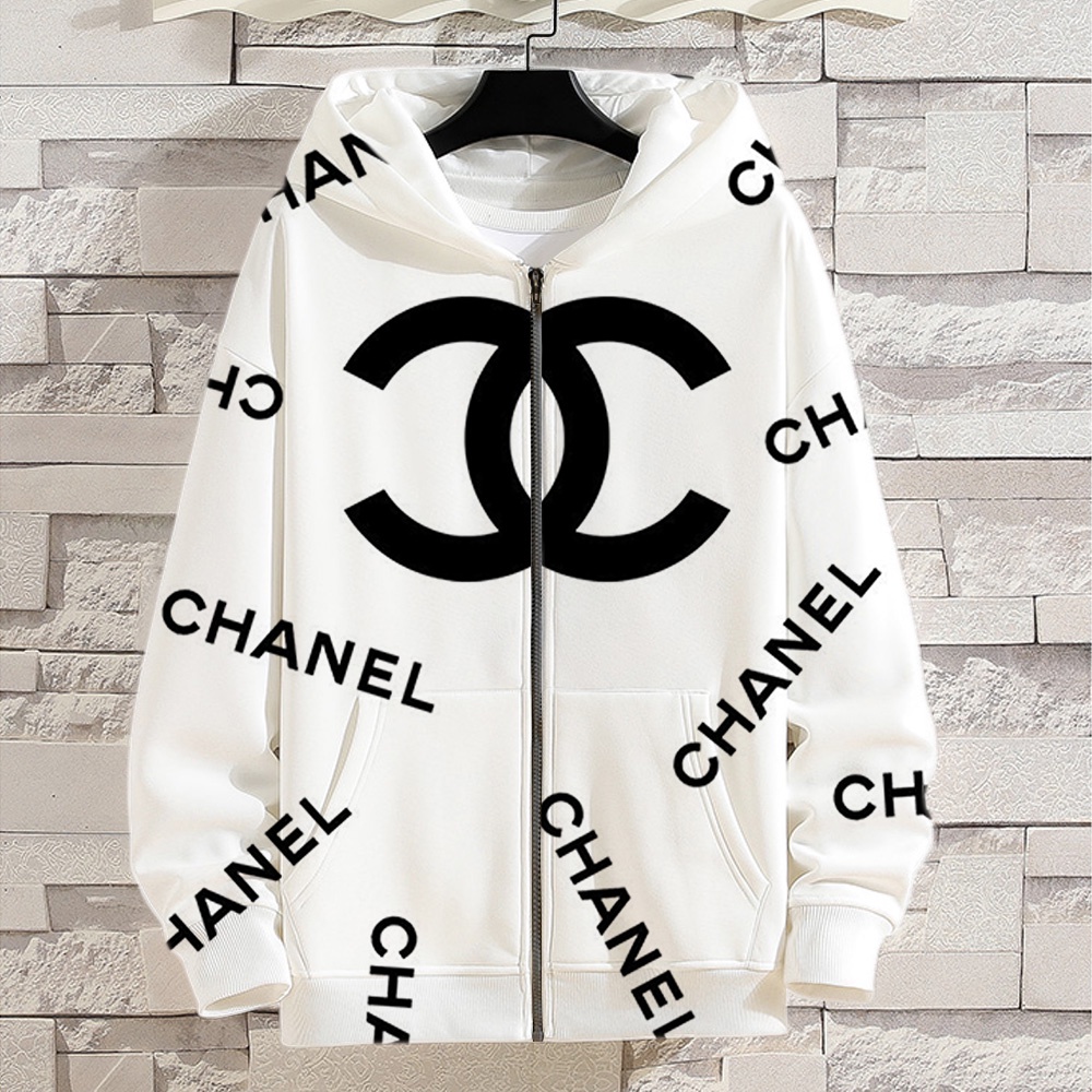 Vender Bien Global Chanel Sudaderas Capucha Hombres Mujeres Impreso 3D Cremallera 3D Chamarra Abrigo Tops | Shopee México