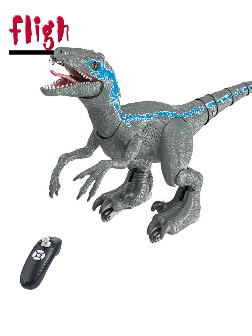 8001d 2 4g Rc Dinosaur Toy Intelligent Raptor Animal With Light And Sound Shopee Mexico