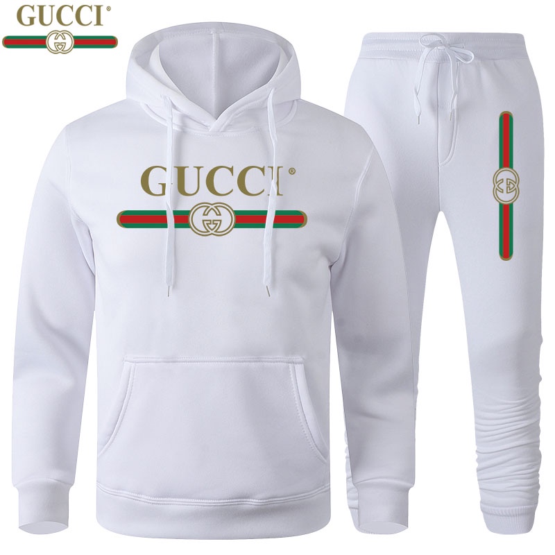 Mujeres Conjuntos Gucci Sudaderas Con Capucha De Moda Jersey Casual Streetwear De Gran Ropa Pantalones | Shopee México