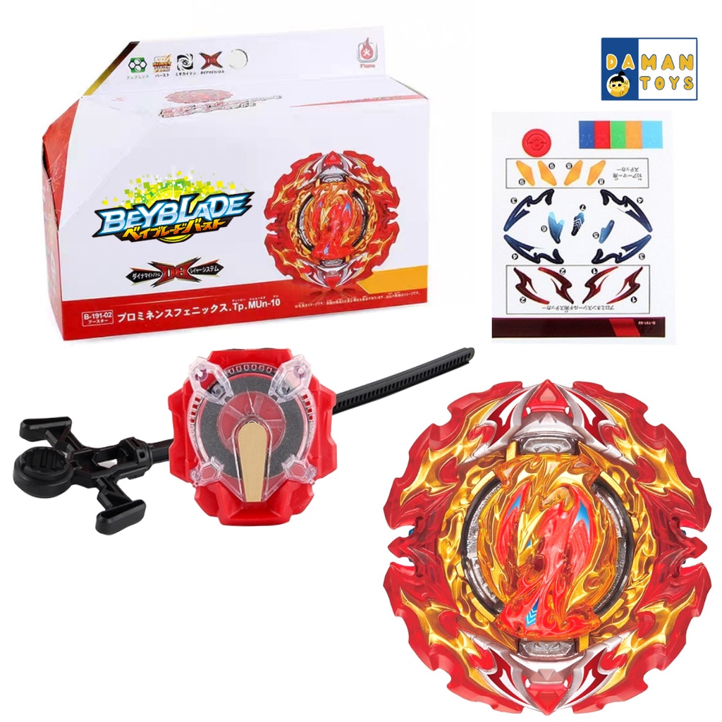 Beyblade Burst Prominence Phoenix B-191 02 Con Lanzador De Chispas ...