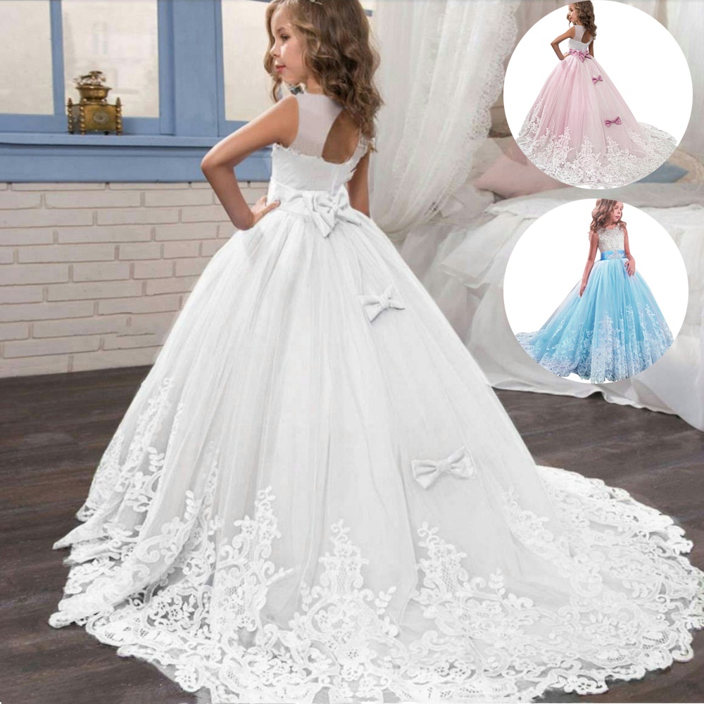 10 Anos Vestidos Para NiÃ±as De Dama Graduación Vestidos Blancos