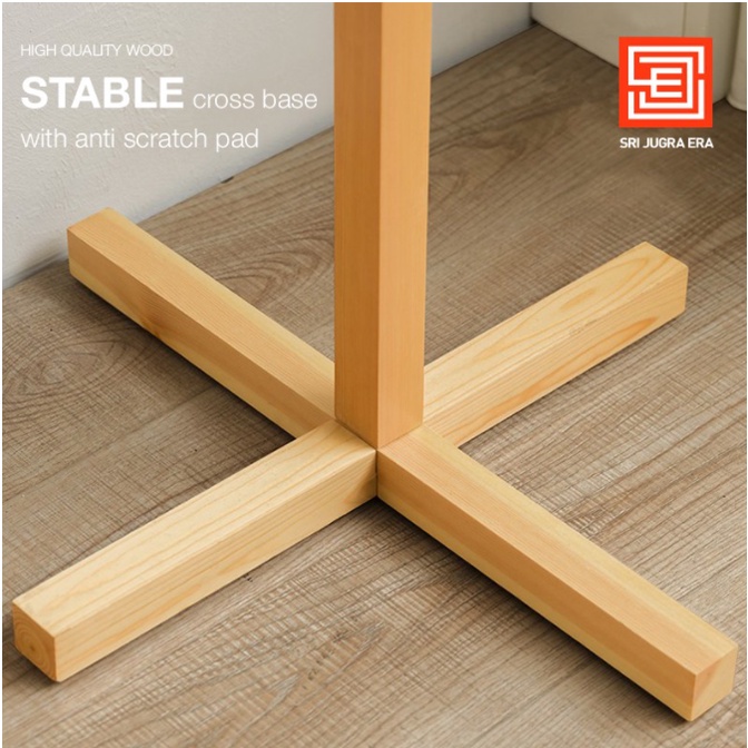 Soporte de madera para colgar ropa, sombrero, percha de madera, estante de  madera, soporte plano, percha de abrigo | Shopee México