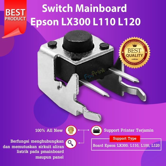 Epson LX300 L110 L100 L120 impresora de placa principal L300 L310 interruptor de encendido apagado
