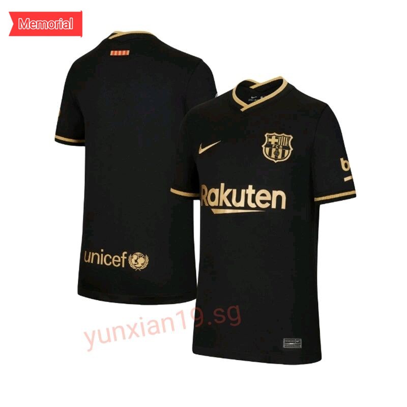 jersey/Camiseta De Fútbol De La Mejor Calidad 20-21 Local FC Barcelona Barca # 10 Messi Hombres Fuera Tshit 2020/21 Partido taird bean/Negro HBGS