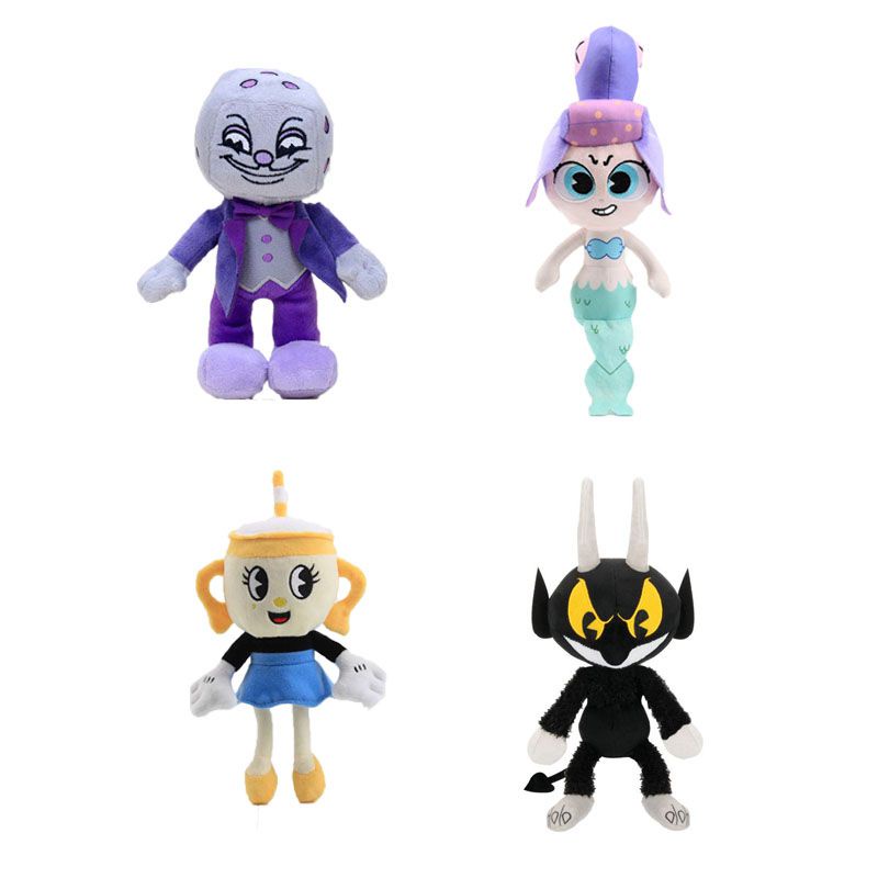 20/23/28cm New Cuphead Cala Maria King Dice Ms. Chalice The Devil