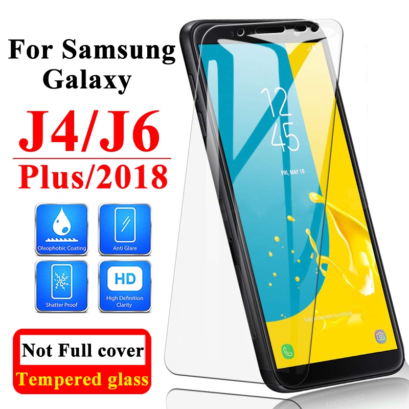 Para Samsung A7 A9 2018 A6 J2 J6 J8 J4 6D Cubierta Protector de Pantalla de Vidrio Templado