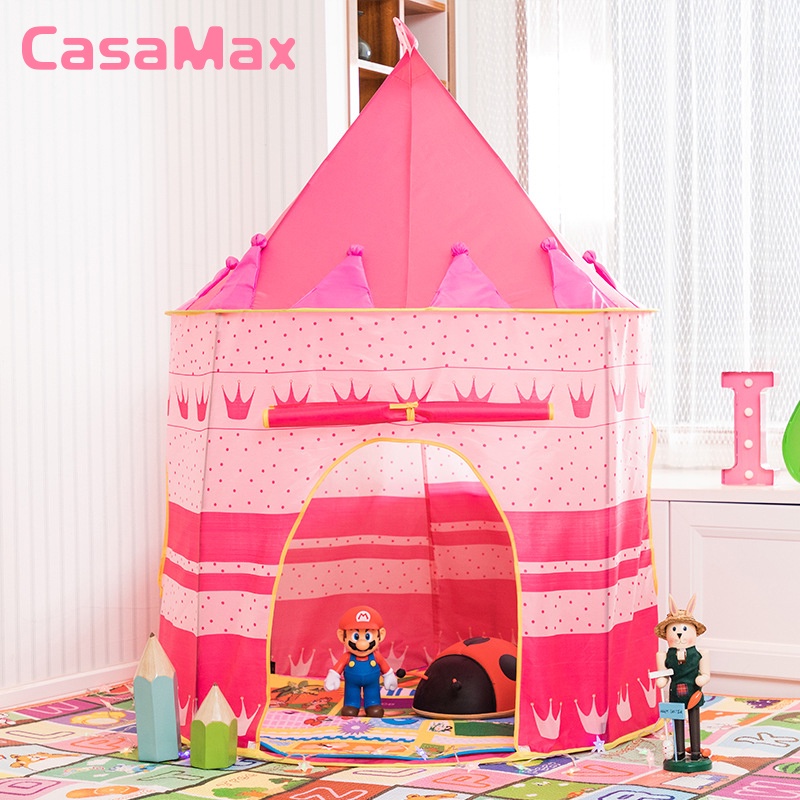 Princesa Castillo Príncipe Juego Tienda De Para Niños Plegable Pop Up Rosa Casa Juguete Para Interior Y Al Aire Libre Niñas Regalos | Shopee México
