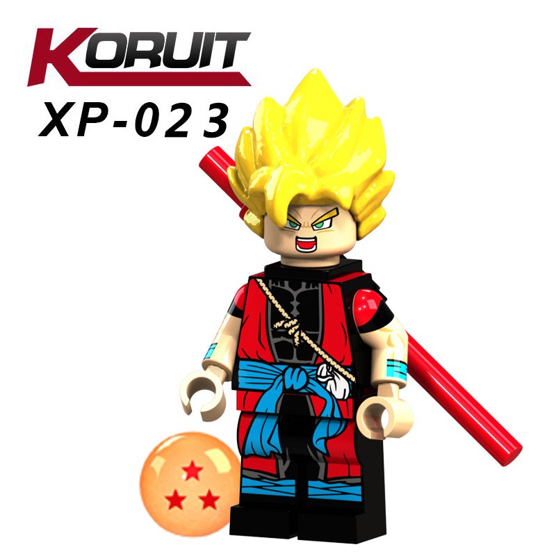 XP023 Xeno Goku Compatible with Lego Minifigures Dragon Ball Frieza Son Goku  Vegeta Broli Jiren Toppo Building Blocks Kids Toys | Shopee México