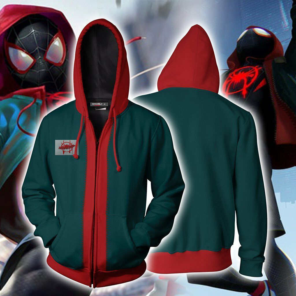 Nueva chaqueta Spiderman Miles Morales moda Casual cremallera sudaderas  Anime sudaderas Cosplay disfraz pFBd | Shopee México