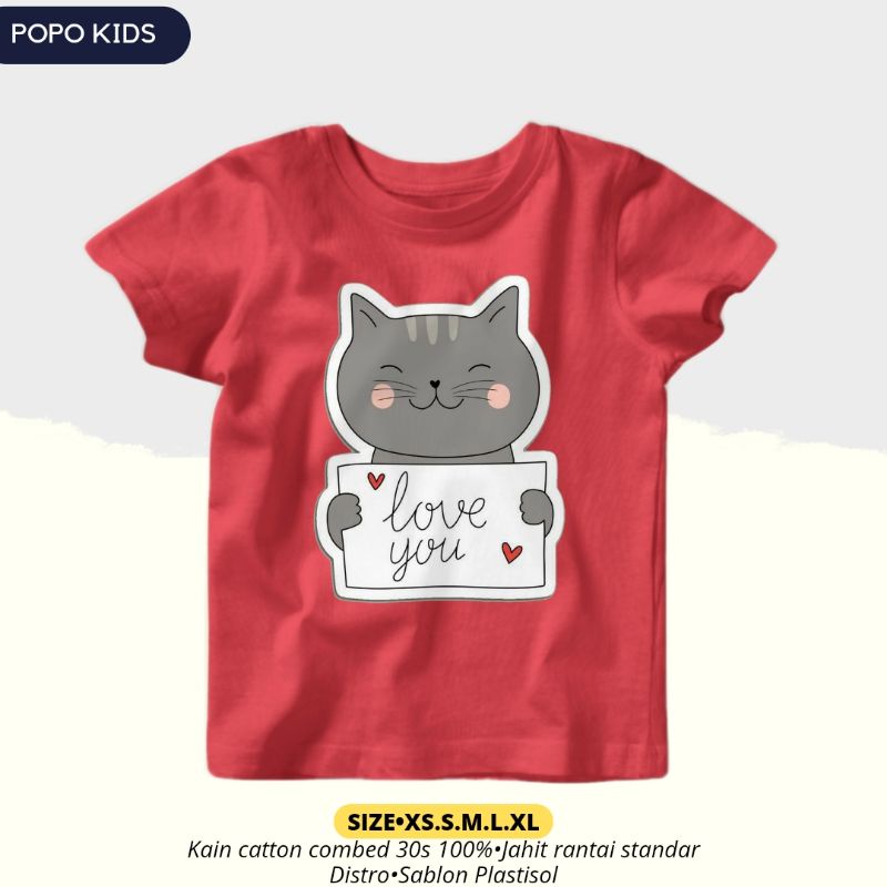 Camiseta niña motivo gato peinado algodón 30s | Shopee México