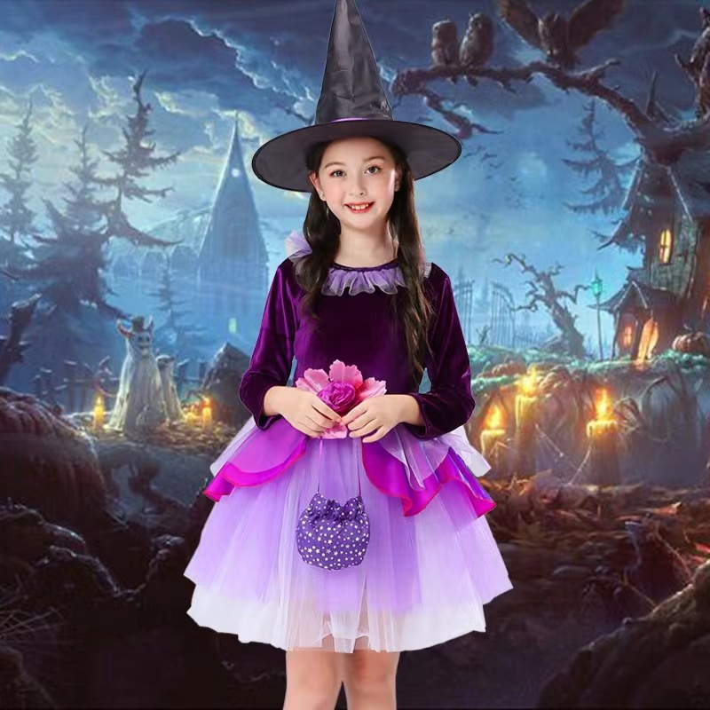 Las Brujas Sombrero Ala Accesorio Halloween Bruja De Lujo De Señoras Vestido de fantasía Sombrero De Ancho 
