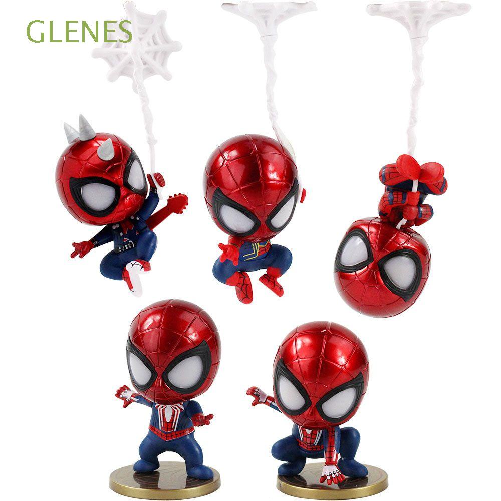 Glenes 5 Piezas Juego Figuras De Accion De Spiderman Para Ninos Adornos De Munecas Modelo De Estatuilla Hombre Arana Regalos Anime Heroe Marvel Juguetes De Munecas Miniaturas Figuras De Juguete Shopee Mexico