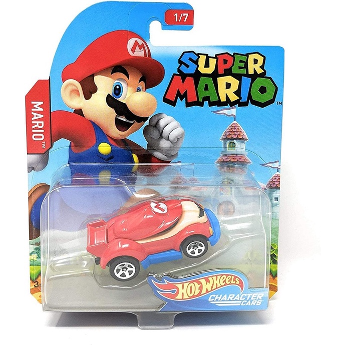 Hot Wheels Super Mario Mario Character Cars Shopee México 6302