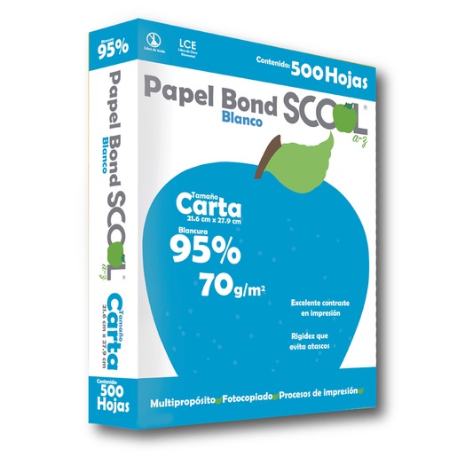 Paquete de Hojas Blancas Papel Bond Tamaño Carta Con 500 Shopee México
