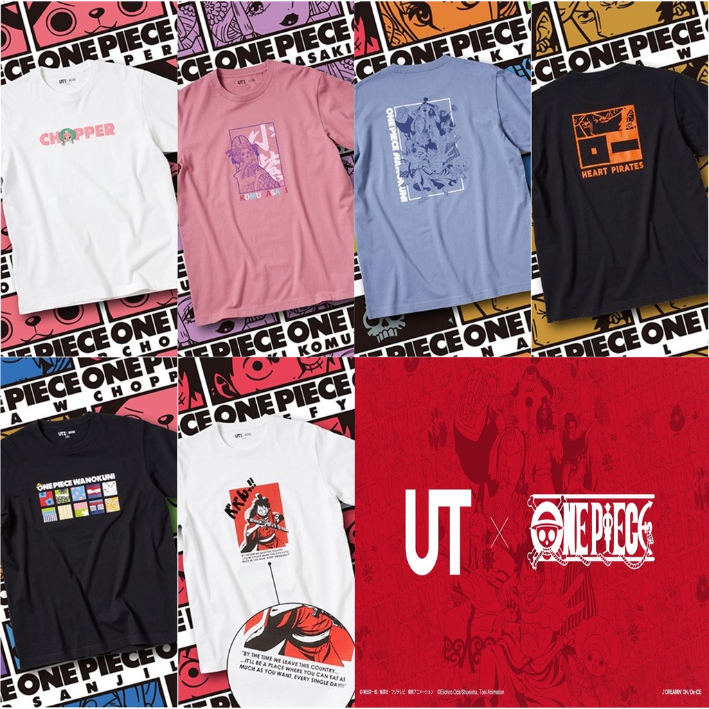 Uniqlo One Piece Wanokuni Camiseta De Una Pieza Para Menga Shopee Mexico