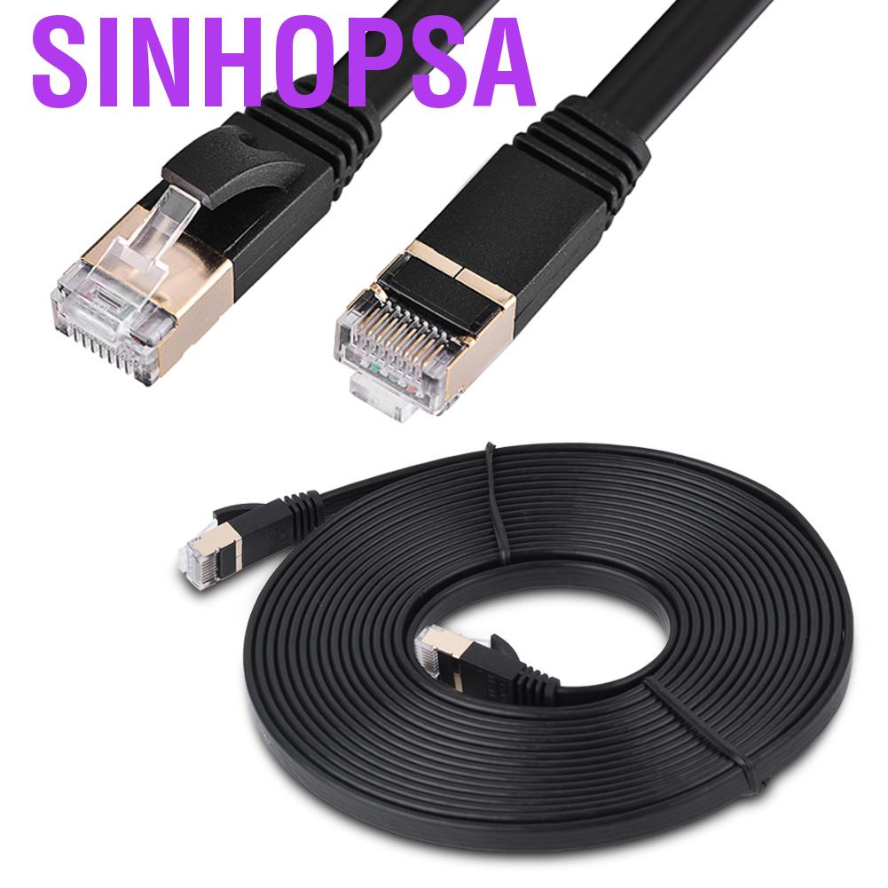15M Negro Cable Ethernet Cat5e RJ45 Red LAN Parche Plomo de cobre de 100% 49.2ft 