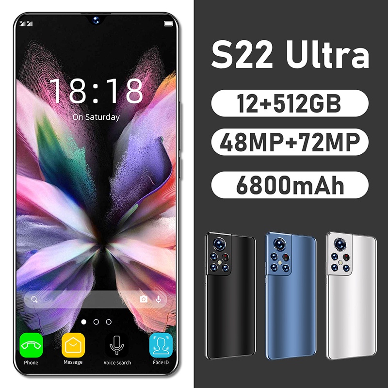 Versión Global Barato Android Smartphone S22 Ultra 6.93 " Teléfono Móvil 5G