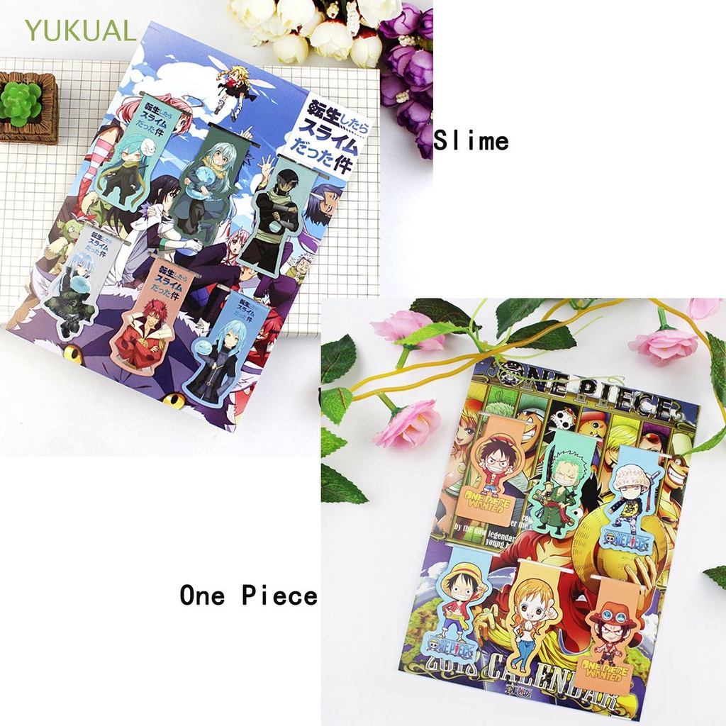 Yukual Anime Decoration Anime Bookmarks Character Bookmarks Anime Magnetic Bookmarks Anime Accessories Peripherals Slime One Piece Cartoon Shopee Mexico