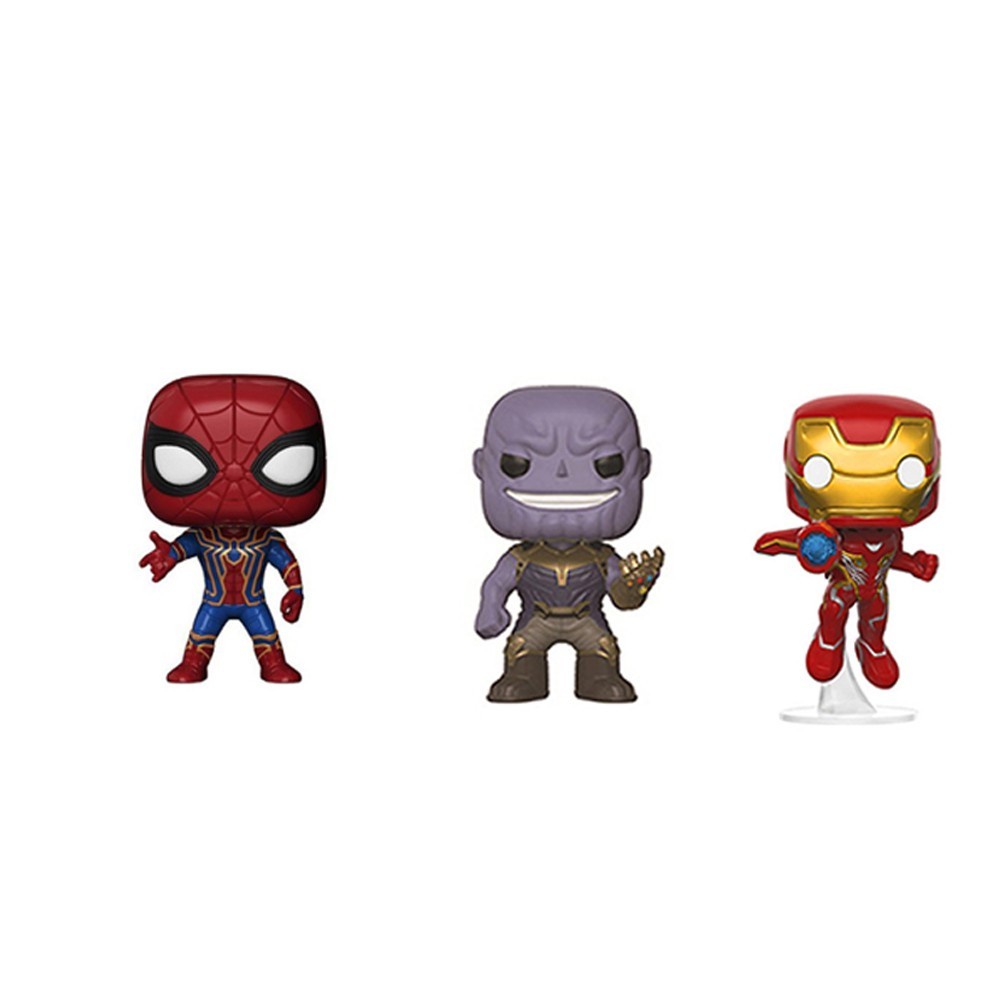 Funko Pop Avengers Vinyl Thanos Iron Man SpiderMan Action Figure | Shopee  México