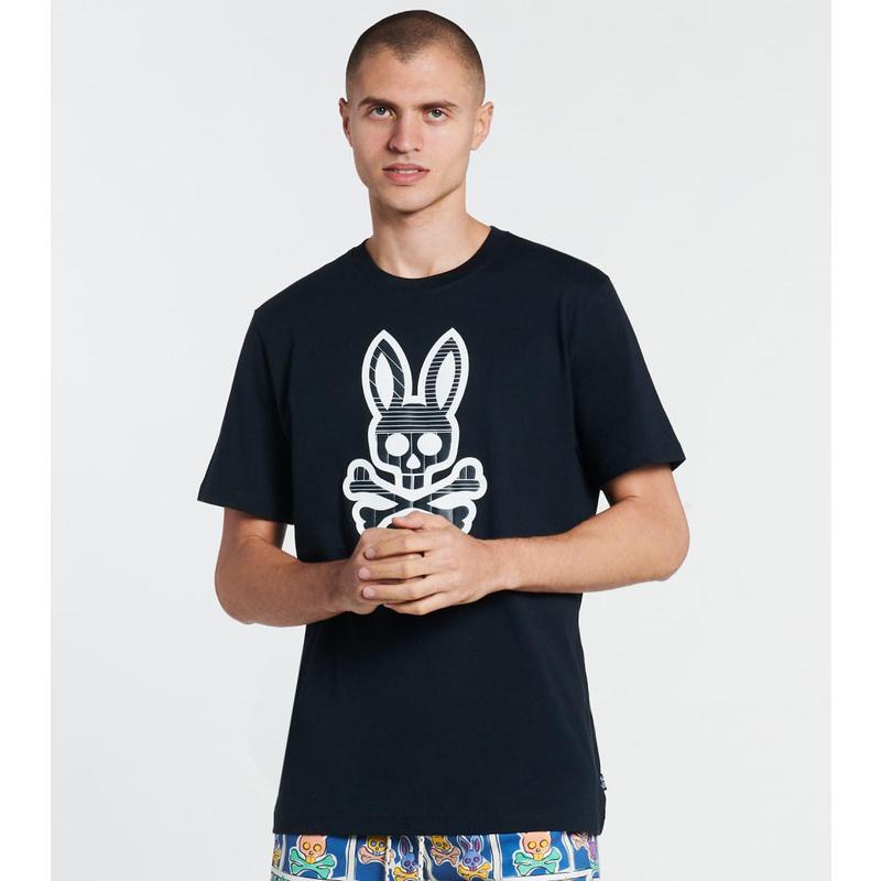 Camiseta De Conejo De Calavera Psycho Bunny Hero American tide Moda Hombre  Manga Corta | Shopee México