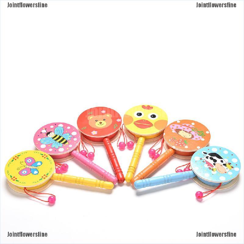 Jtoy 1 Pieza Sonajero Tambor De Dibujos Animados Bebe Nino Percusion Instrumento Musical Educativo Juguete Fino Shopee Mexico