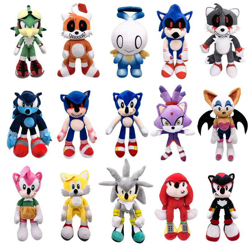[Nueva Llegada] Sonic The Hedgehog Shadow Amy Rose Knuckle Tail Peluche Suave