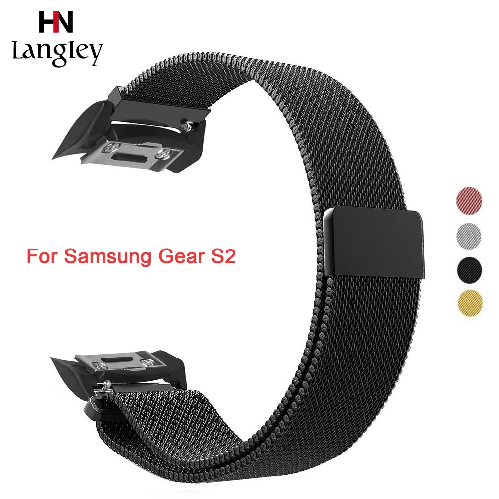 Brazalete rojo para Samsung Galaxy Gear s2 dorado sm-r720 r730