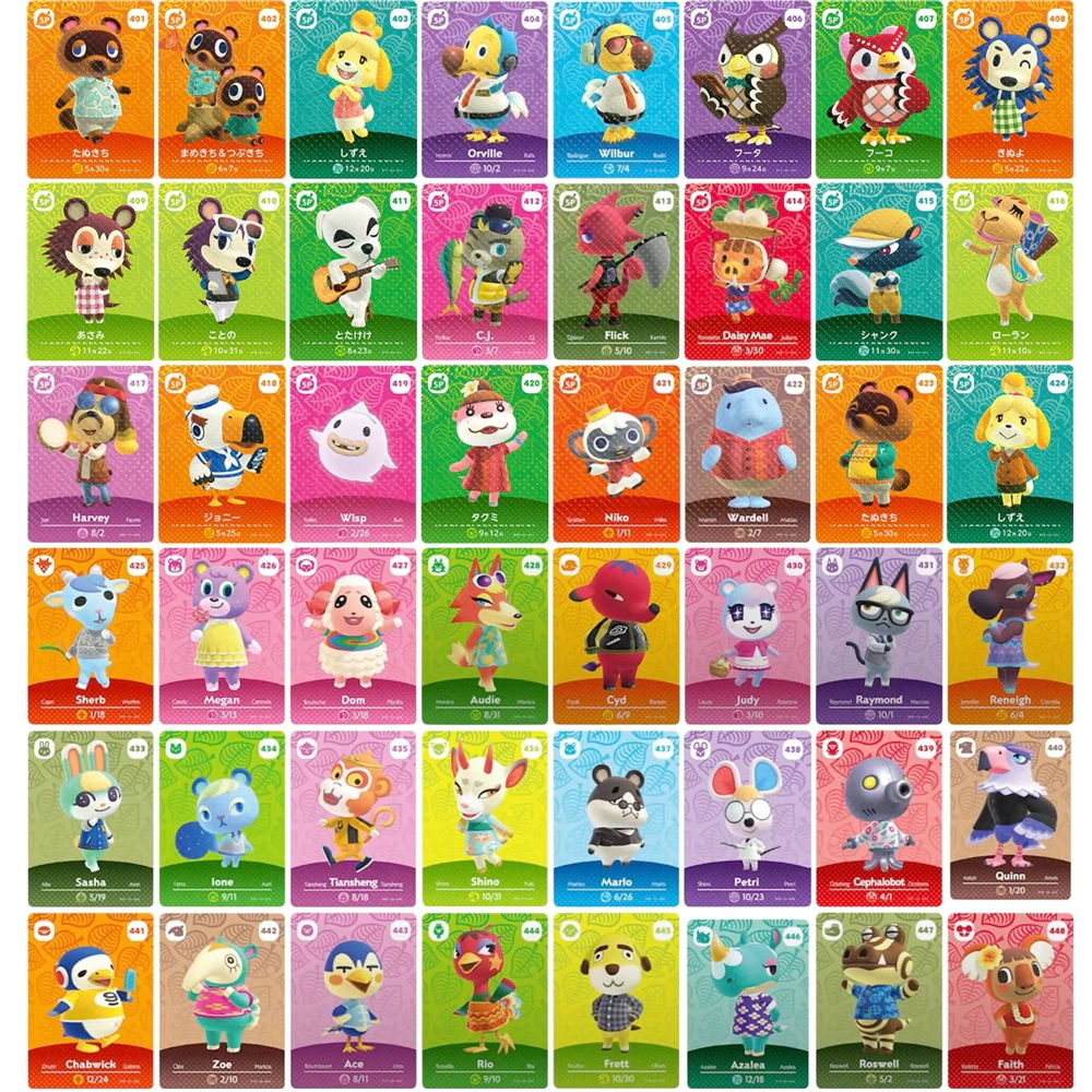 Serie 5 Carta Amiibo Cards Animal Crossing The New Horizons Tarjetas ...