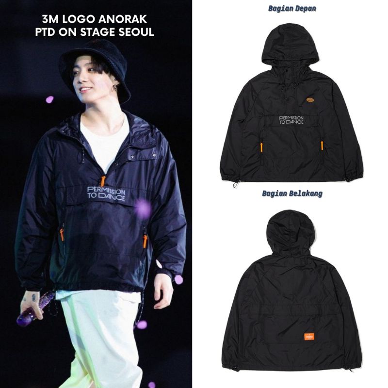 BTS PERMISSION TO DANCE 3M LOGO ANORAK