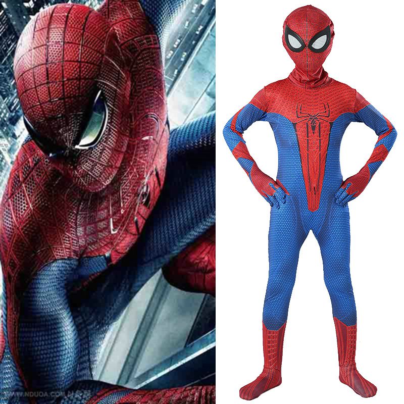 Disfraz de cosplay de Spiderman para niños traje de cuerpo completo 