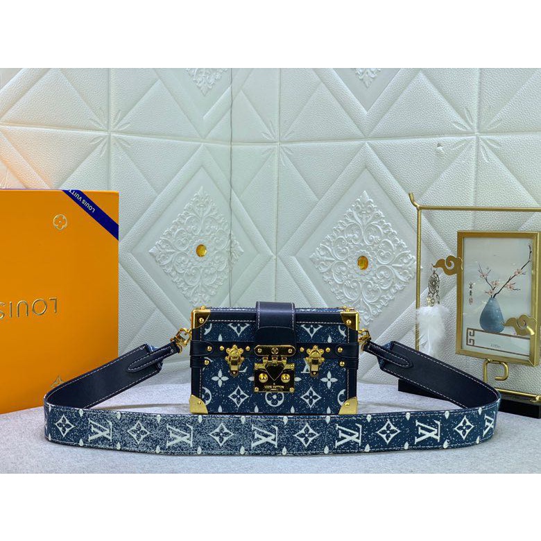 Bolso de hombro original de Louis Vuitton, bolso de mano genuino Felicie LV,  nuevo bolso de cadena tres en uno para mujer M61276