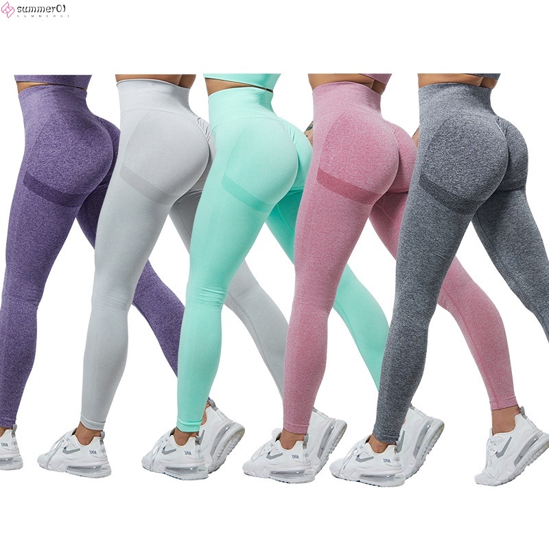 Leggings fitness para mujer Leggins de fitness para mujer Leggings deportivos de cintura alta Pantalones push up | Shopee México