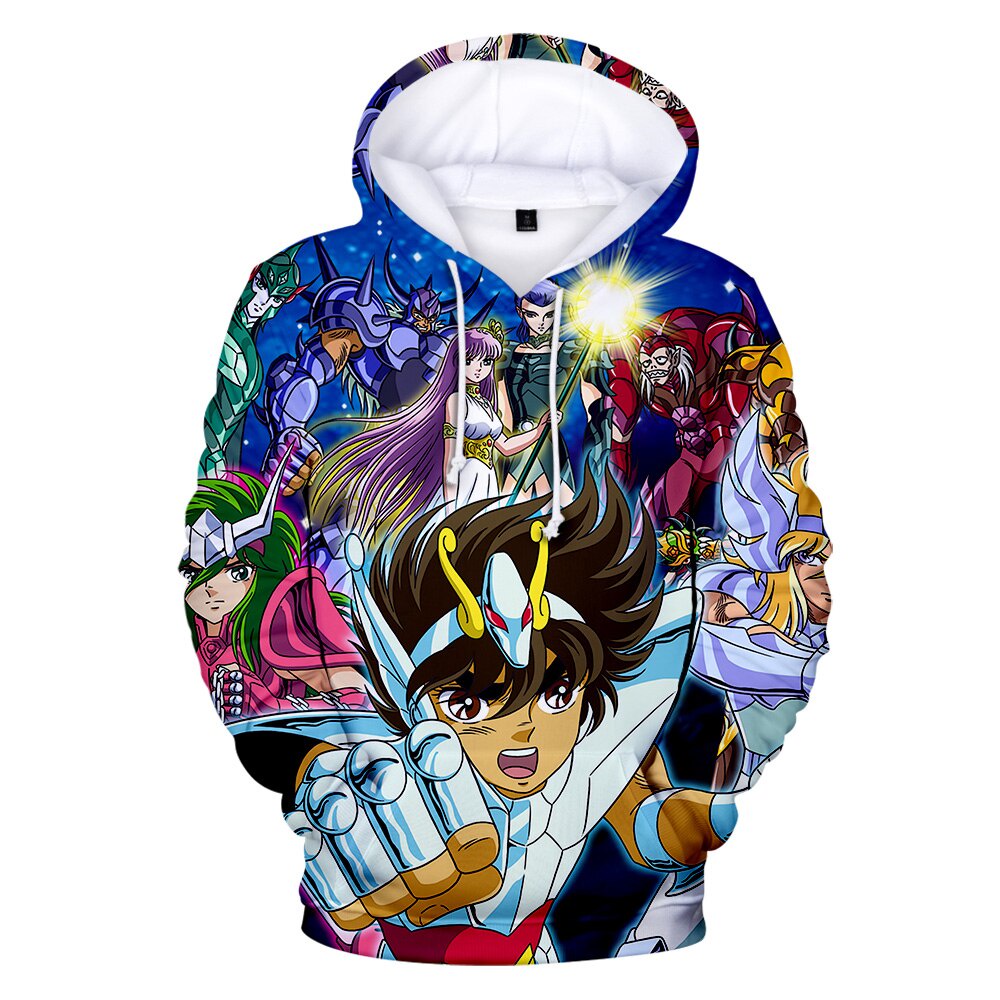 Nueva Saint Seiya sudaderas con capucha de dibujos animados caballeros del  zodiaco sudadera con capucha Harajuku Streetwear Popular 3D | Shopee México