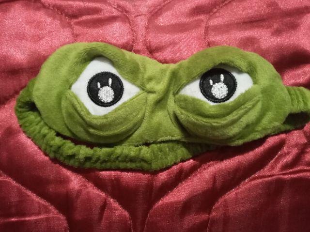 Máscara Nocturna Máscara de Viaje de Sueño Verde Beaurce Máscara de Ojo de Rana/máscara de sueño Cubierta Divertida de la máscara de Ojo de la Rana 3D 