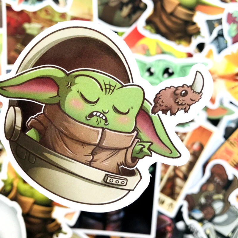 Importación 10/25/40/50 Pcs dibujos animados bebé Yoda Star Wars The  Mandalorian pegatinas impermeable PVC | Shopee México