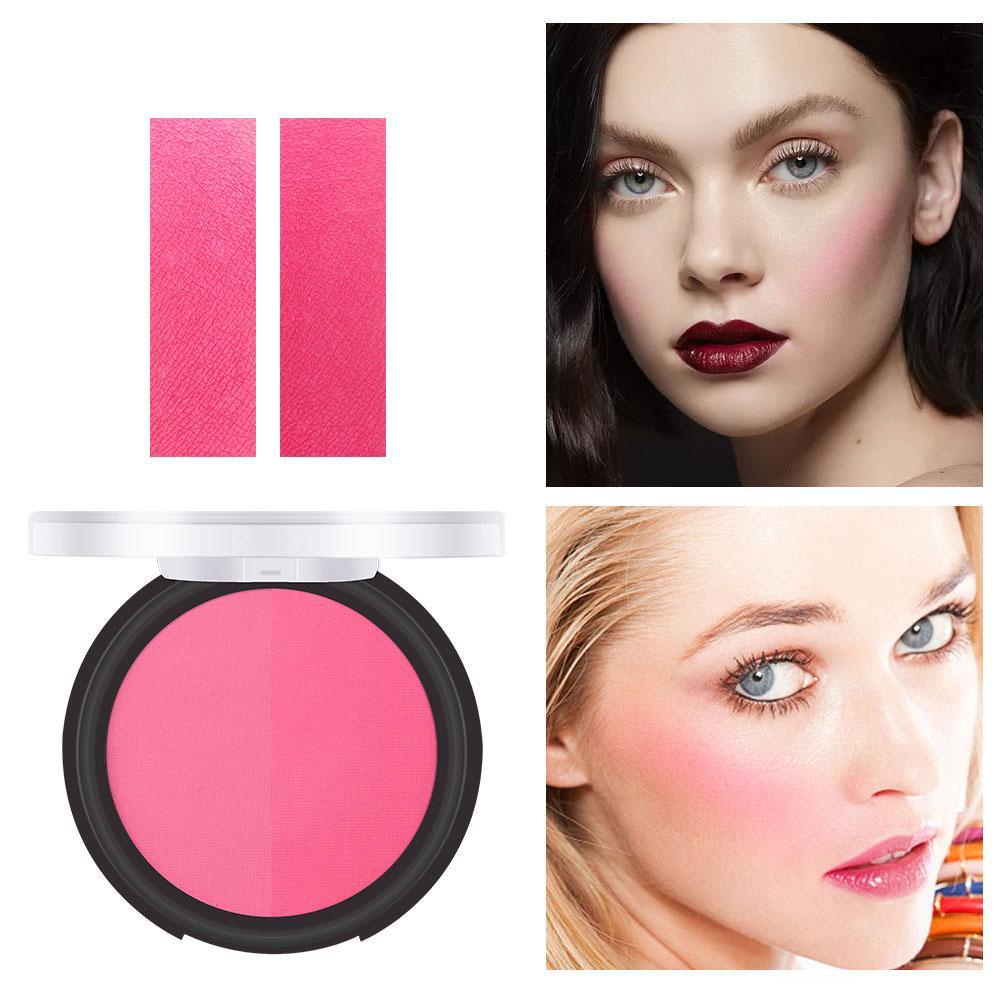 paleta de rubor facial combinación placa natural polvo maquillaje durable  rouge brillante mujeres d5m1 | Shopee México